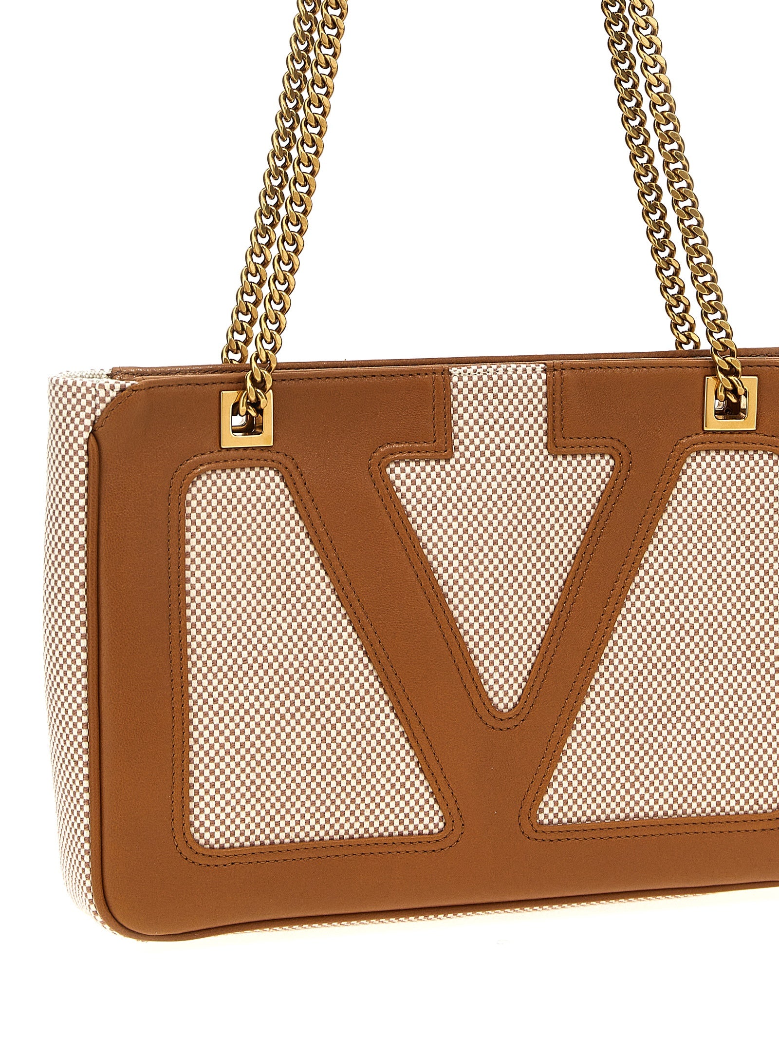 Valentino Garavani Beige Baumwolltasche