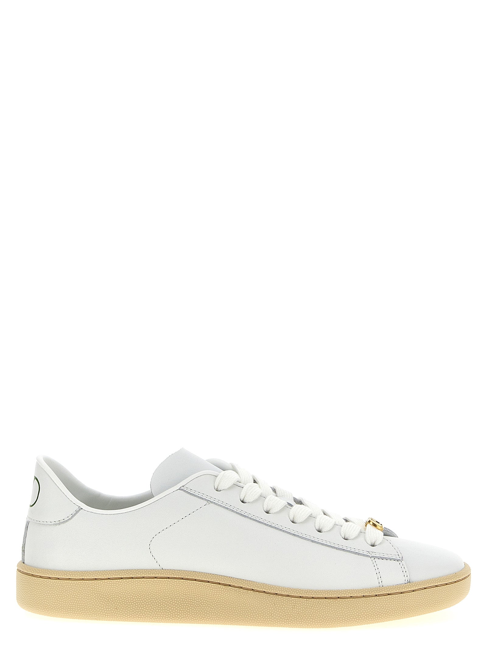 Valentino Garavani Weiße Kalbsleder Low-Top-Sneaker