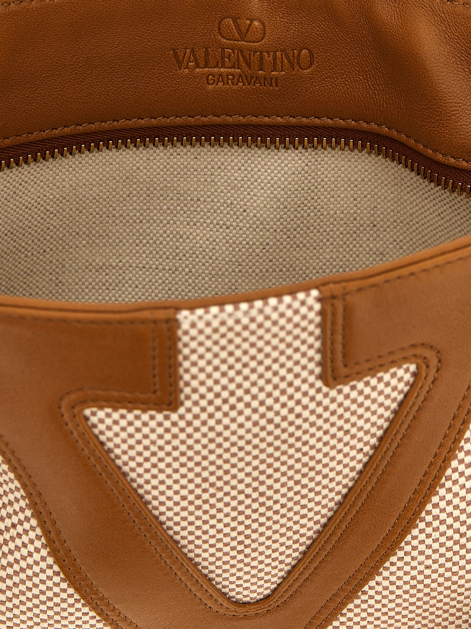 Valentino Garavani Beige Baumwolltasche