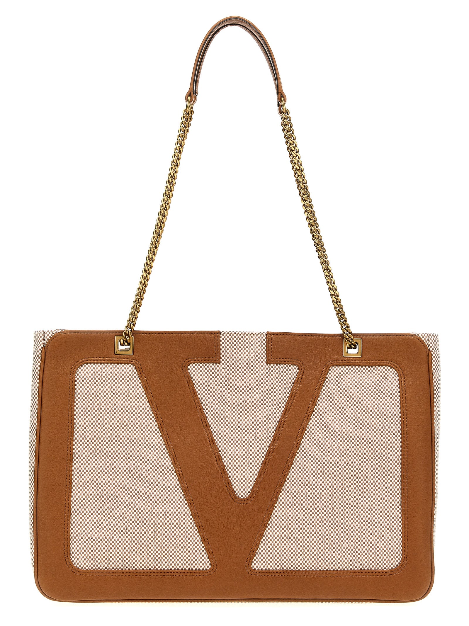 Valentino Garavani Beige Baumwolltasche