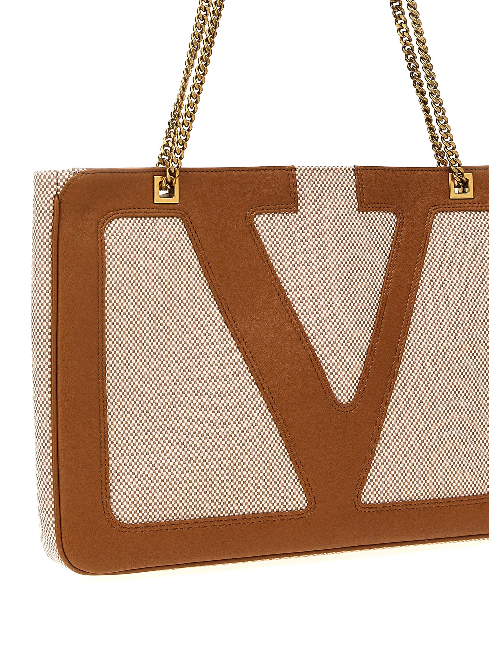 Valentino Garavani Beige Baumwolltasche