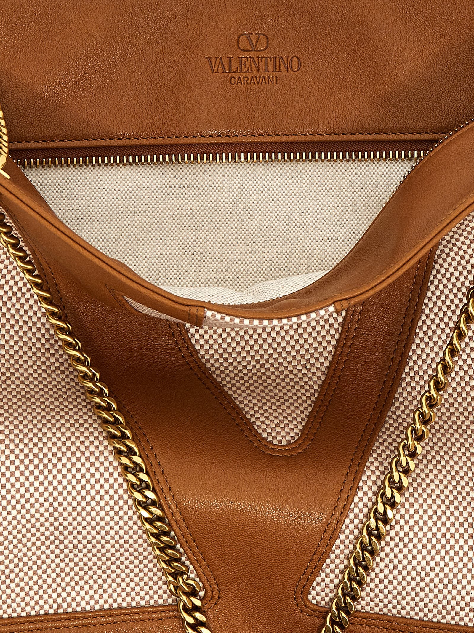 Valentino Garavani Beige Baumwolltasche