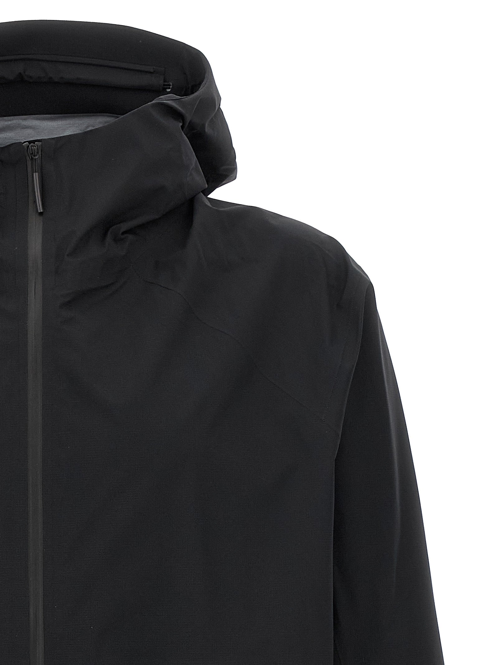 Arc'teryx Veilance Schwarze Nylon-Shell-Jacke