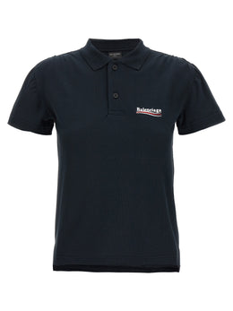 Balenciaga Blaues Baumwoll-Polohemd