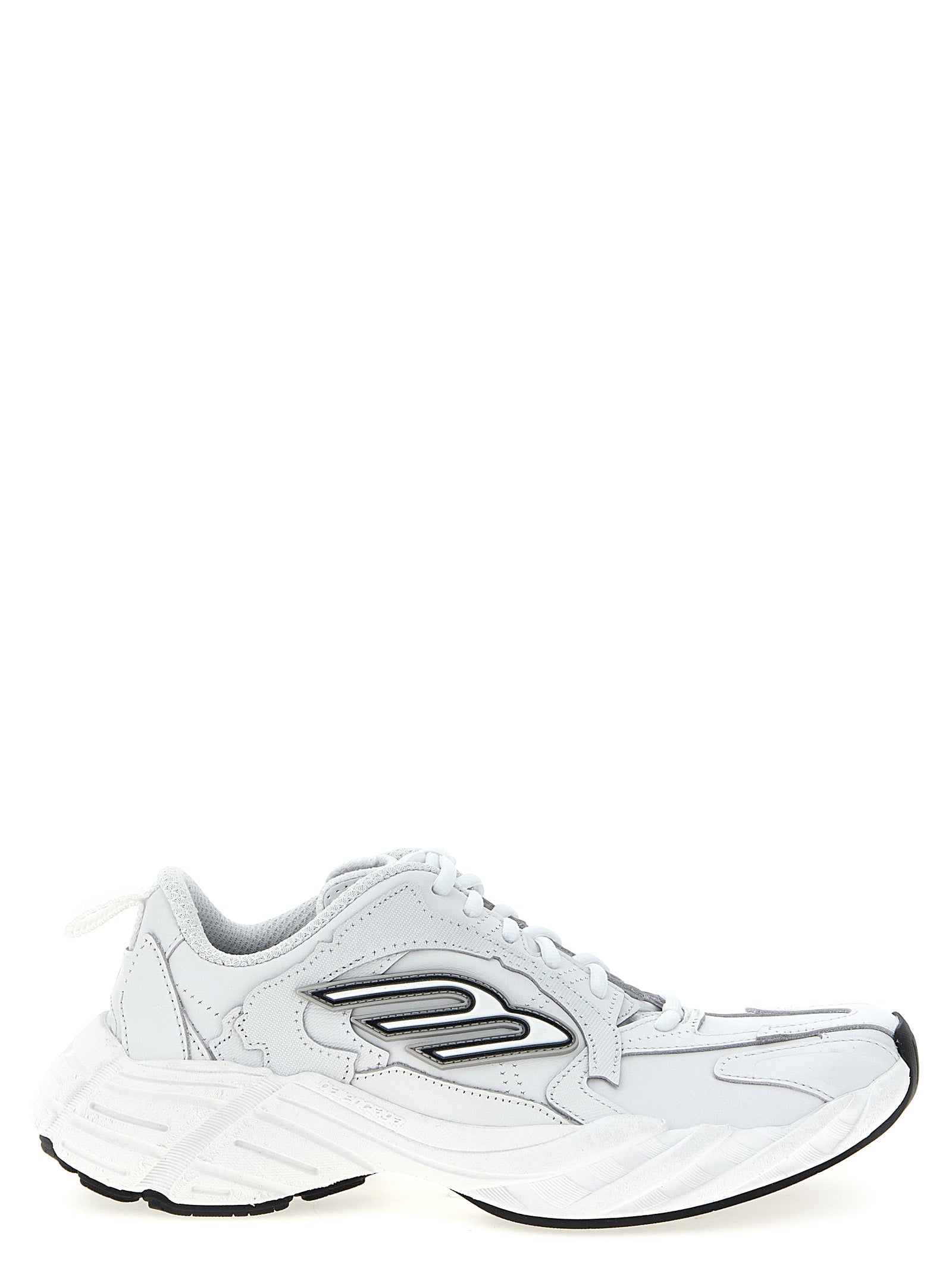 Balenciaga Weiße Sneaker aus Rindsleder im Athletic-Look