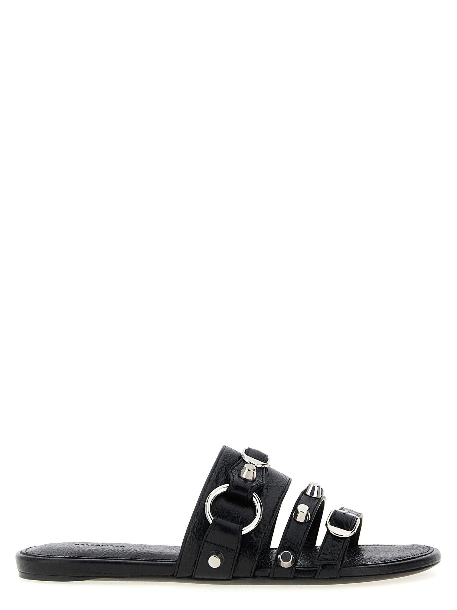 Balenciaga Schwarze Lammleder-Slipper