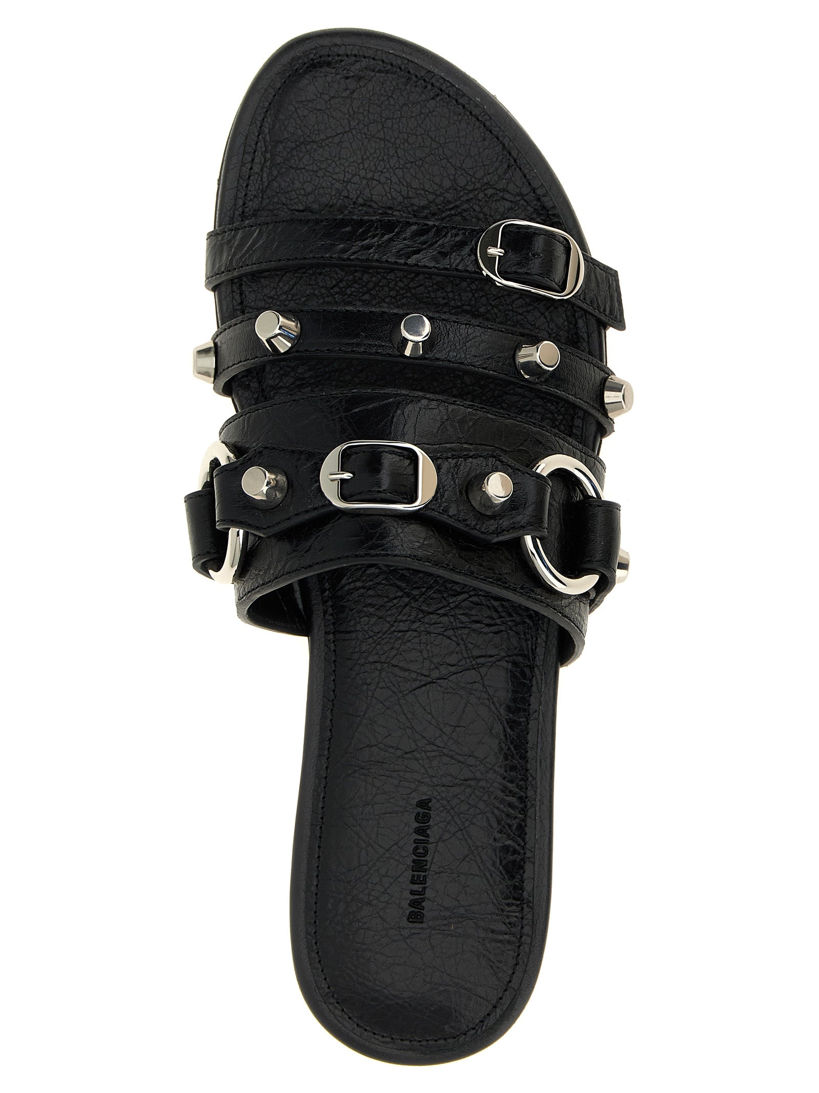 Balenciaga Schwarze Lammleder-Slipper