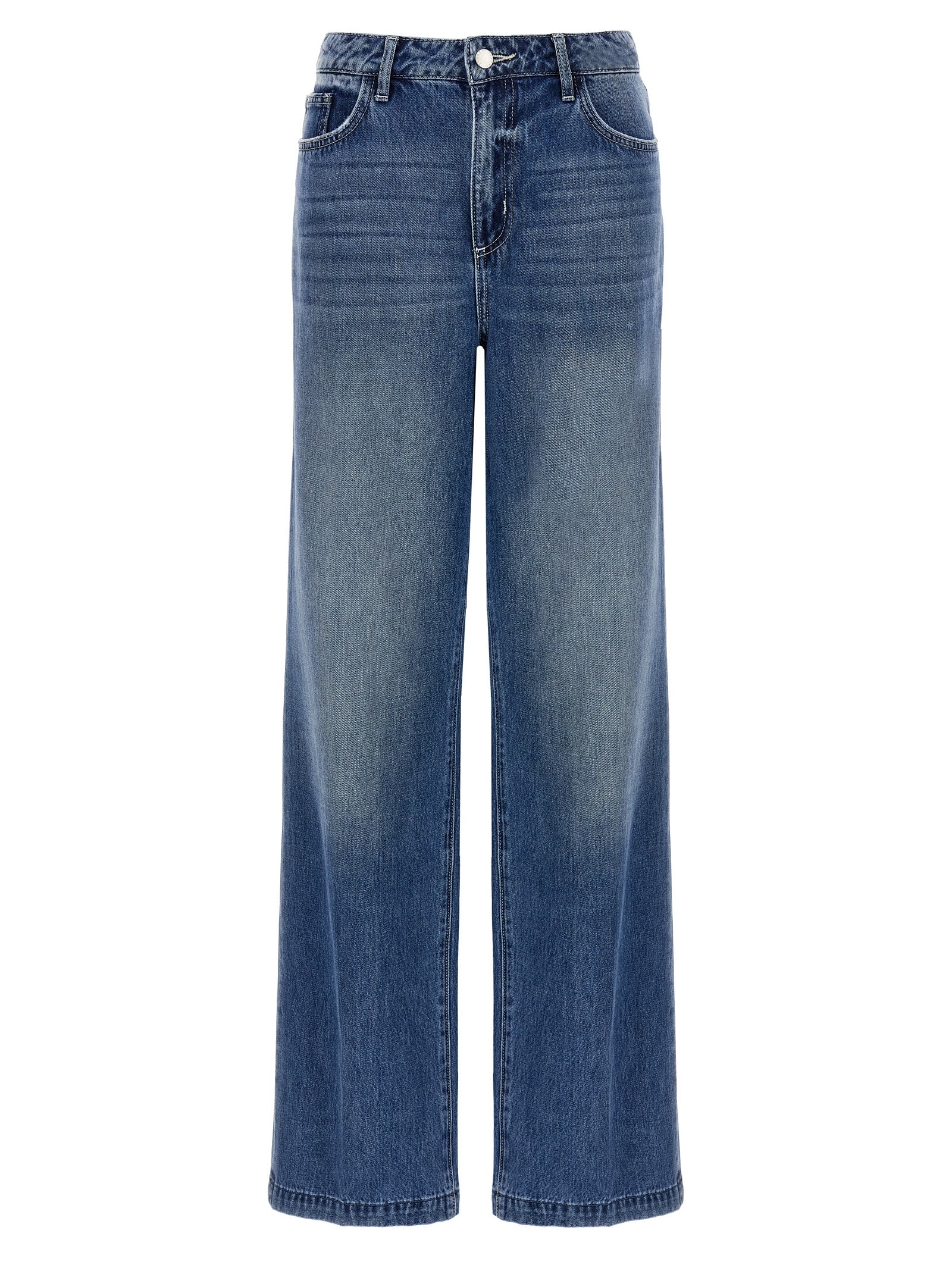L'Agence Blaue Baumwolljeans Denim
