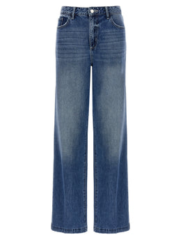 L'Agence Blaue Baumwolljeans Denim