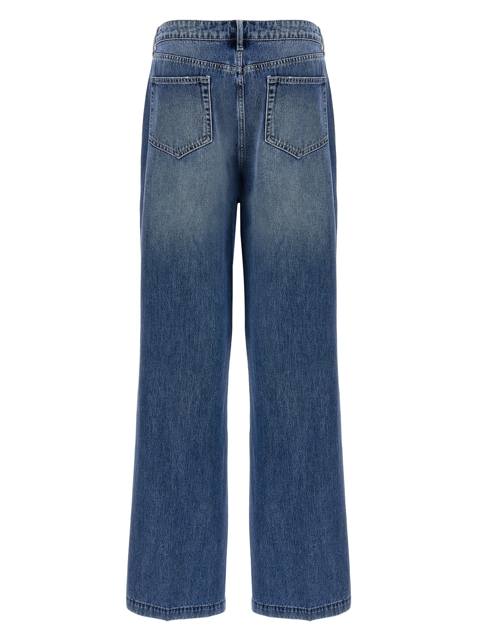 L'Agence Blaue Baumwolljeans Denim