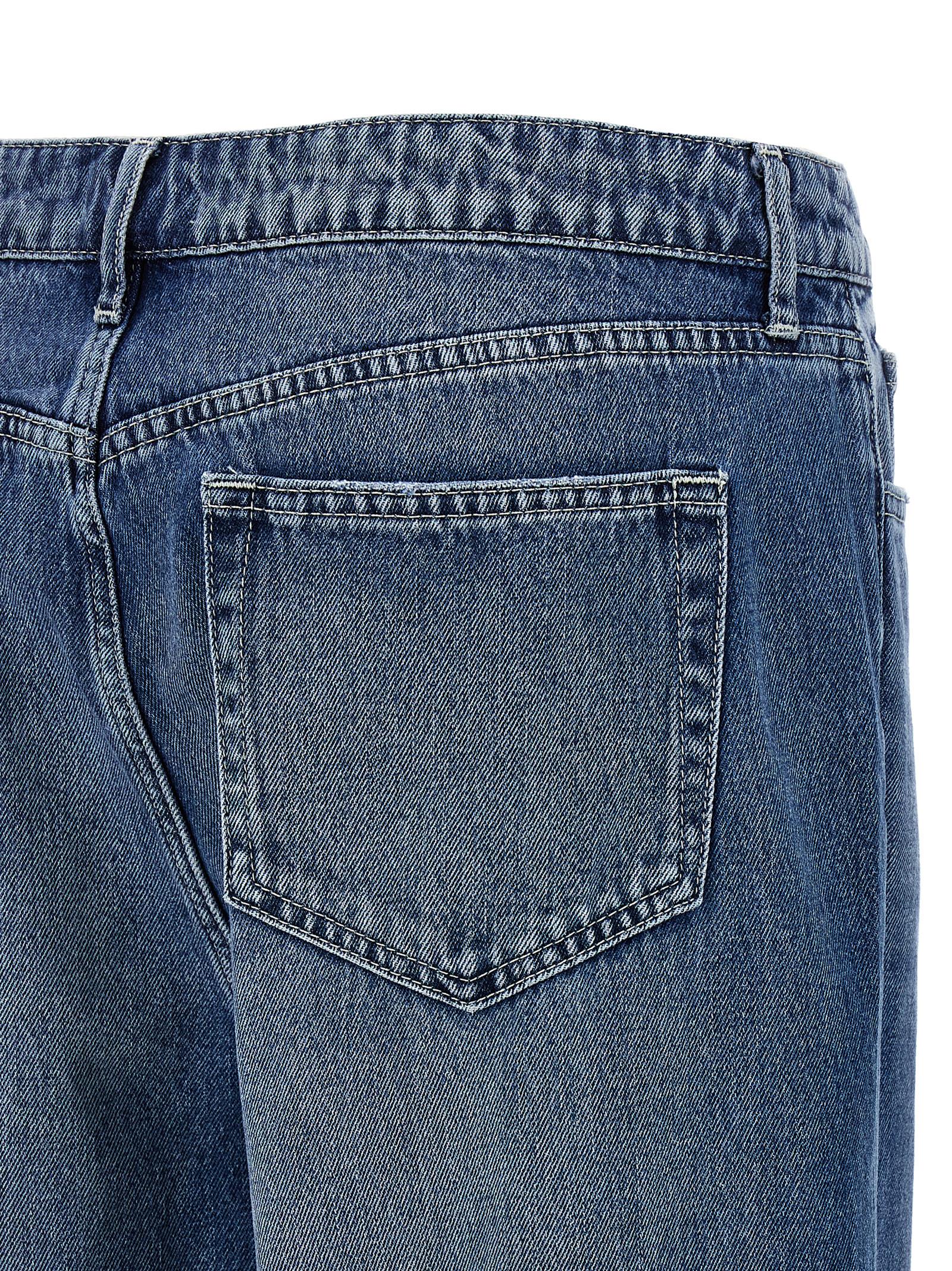 L'Agence Blaue Baumwolljeans Denim