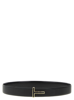 Tom Ford Schwarzer Kalbsleder Gürtel Regular