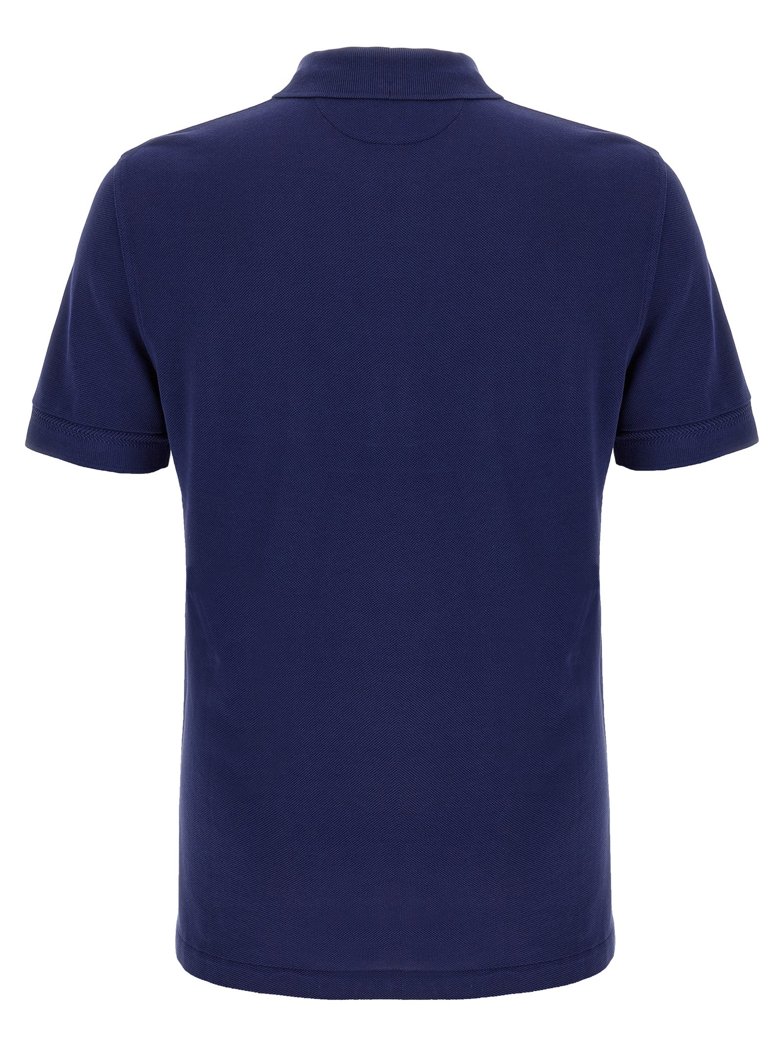 Tom Ford Blaues Lyocell-Polohemd
