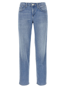 L'Agence Blaue Jeans aus Baumwolle im geraden Schnitt
