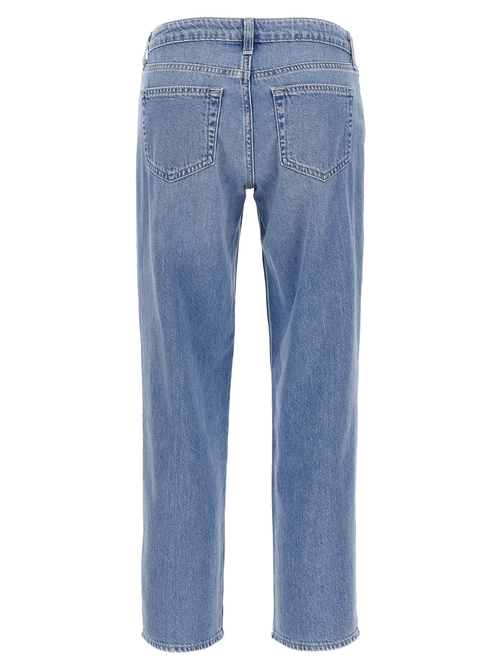 L'Agence Blaue Jeans aus Baumwolle im geraden Schnitt