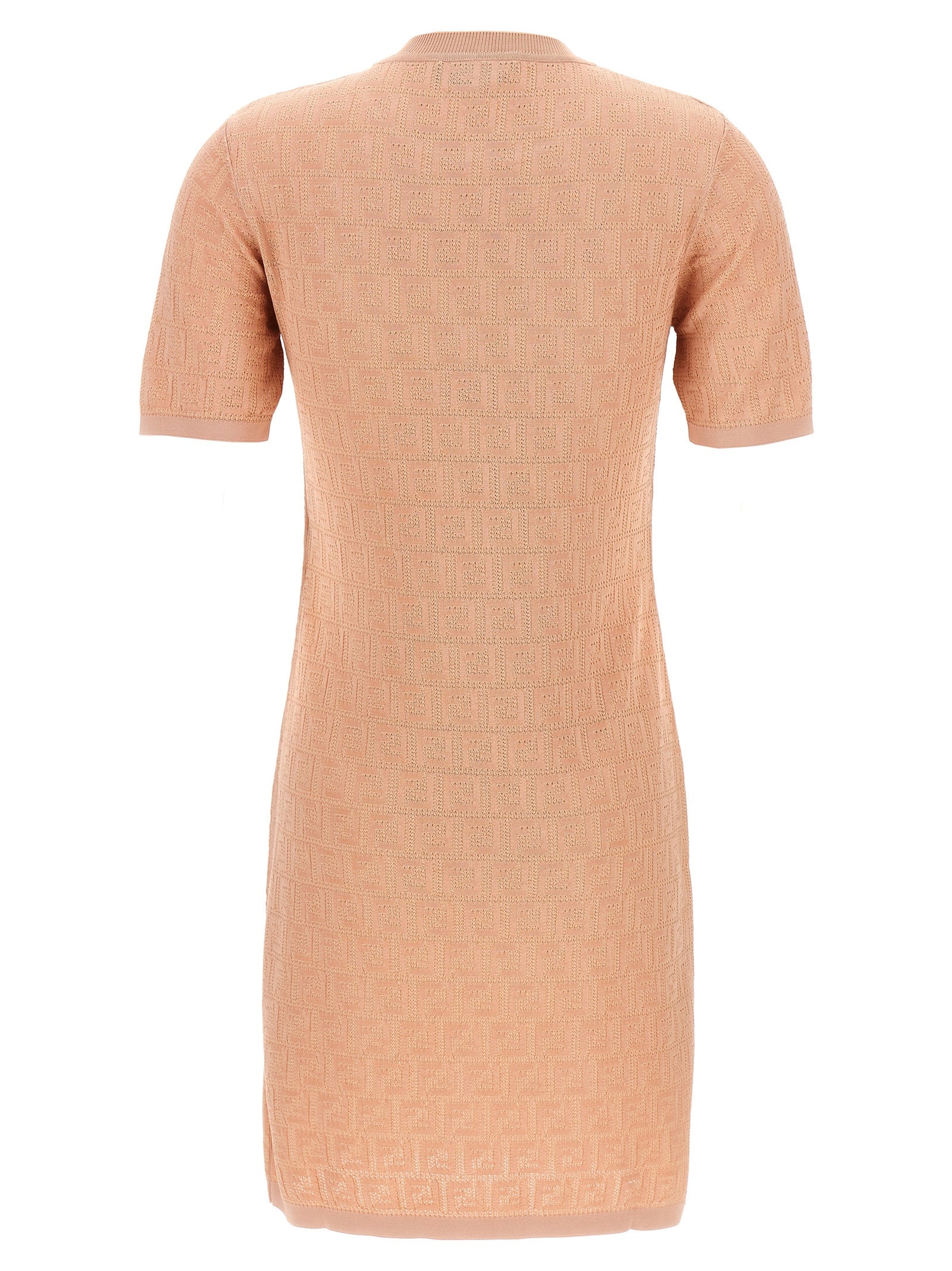 Fendi Kurzes Kleid aus mehrfarbiger Baumwolle