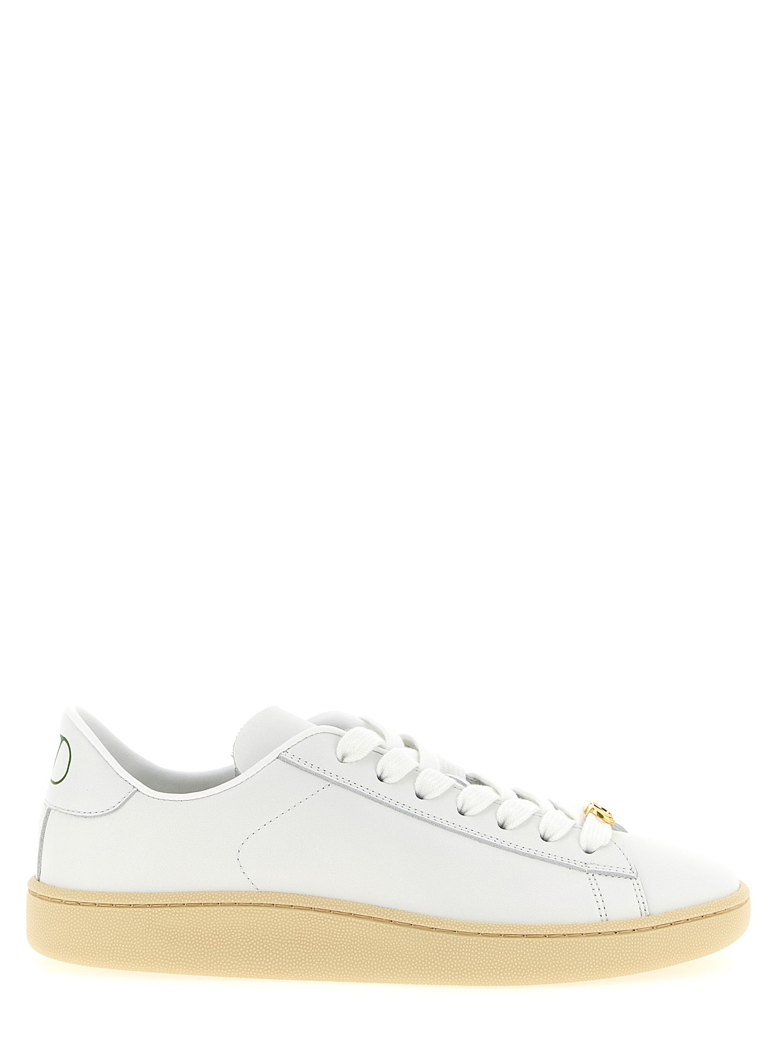 Valentino Garavani Weiße Kalbsleder Low-Top-Sneaker