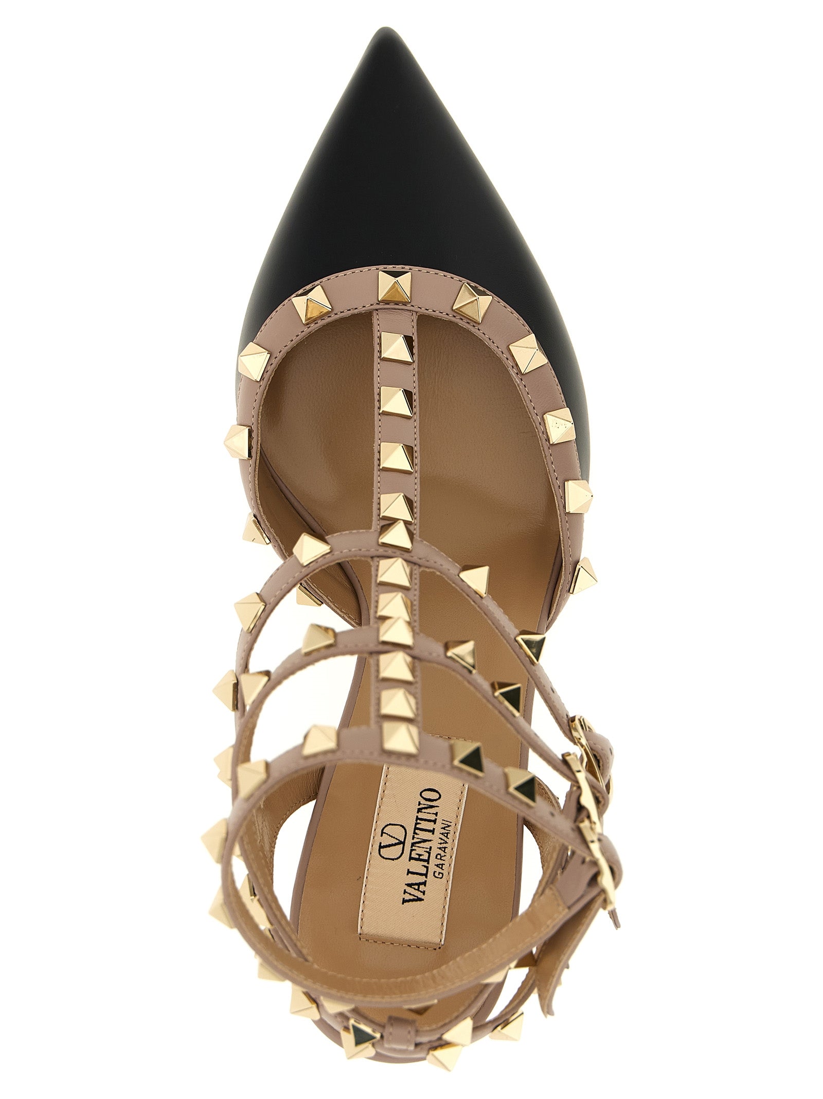 Valentino Garavani Mehrfarbige Pumps mit mittelhohem Absatz aus Lammleder