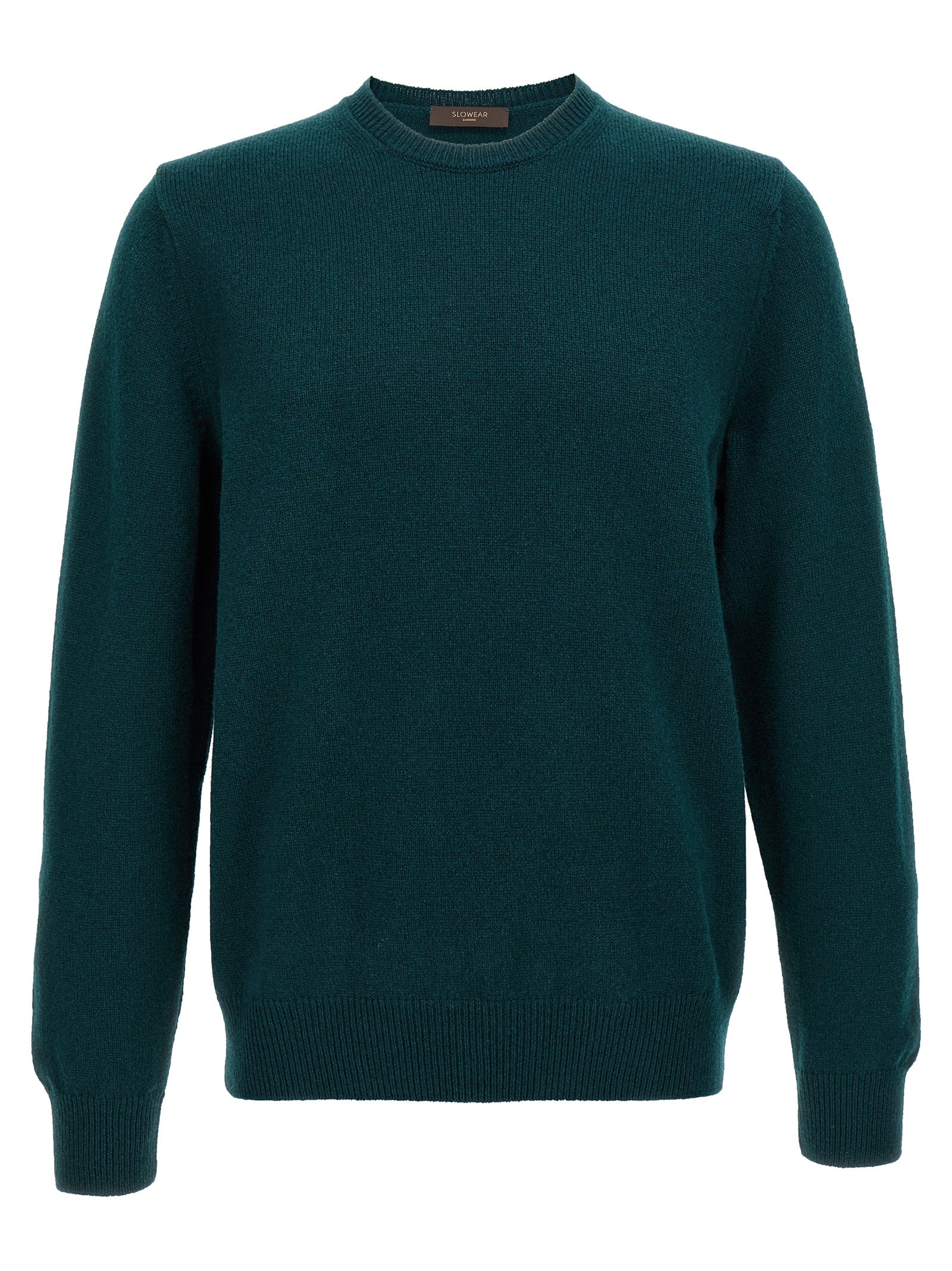 ZANONE Zweifarbige Strickjacke aus reiner Schurwolle