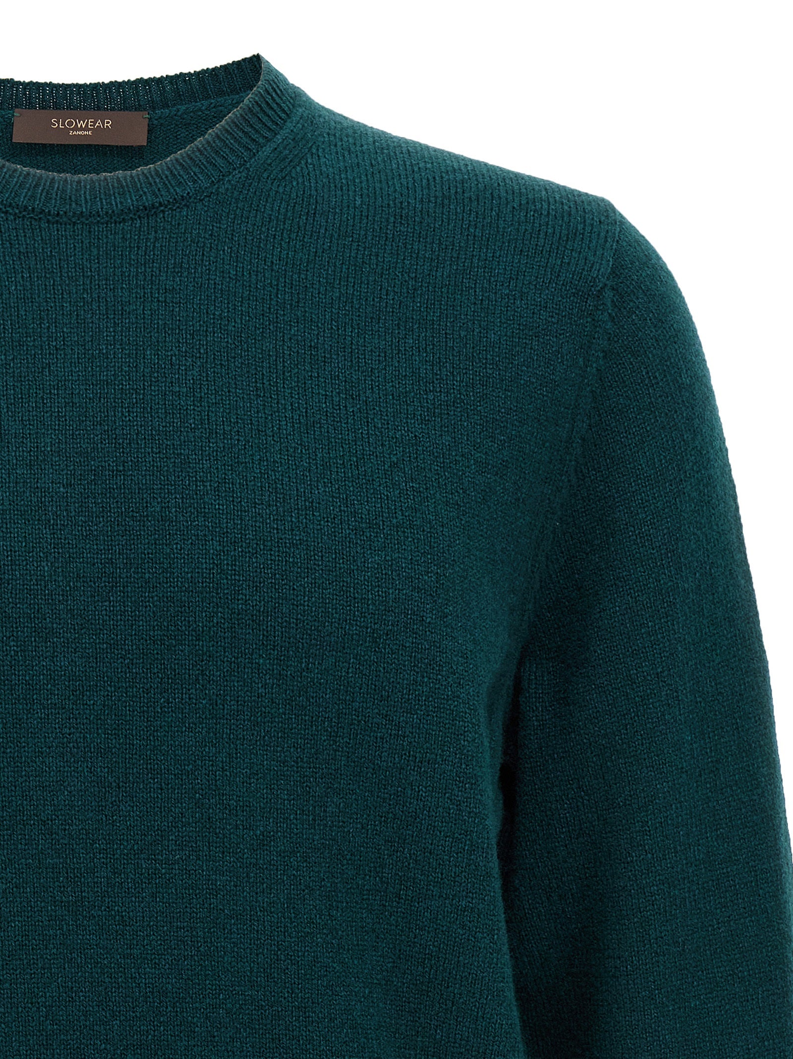 ZANONE Zweifarbige Strickjacke aus reiner Schurwolle