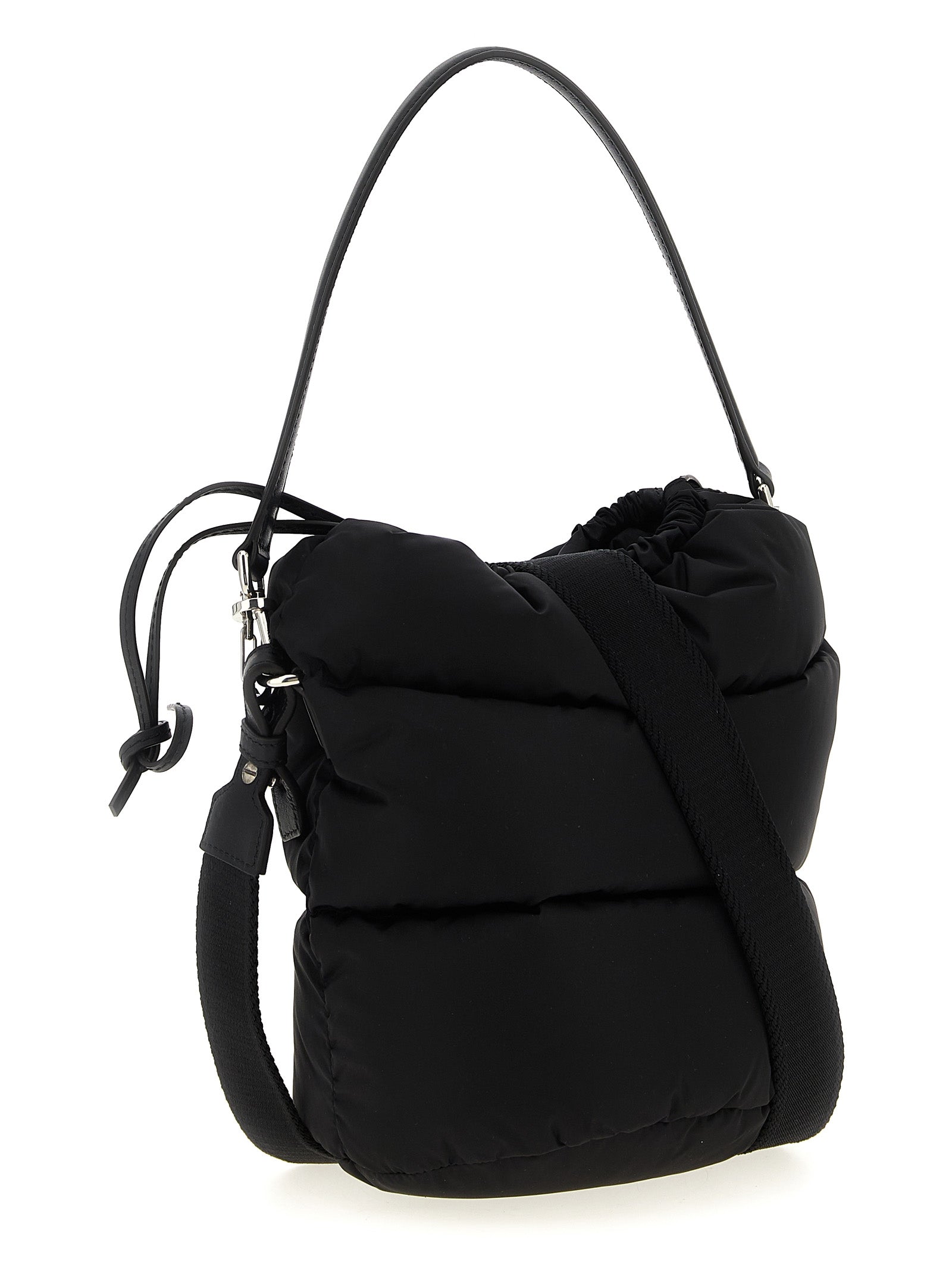Moncler Schwarze Schultertasche aus Polyamid