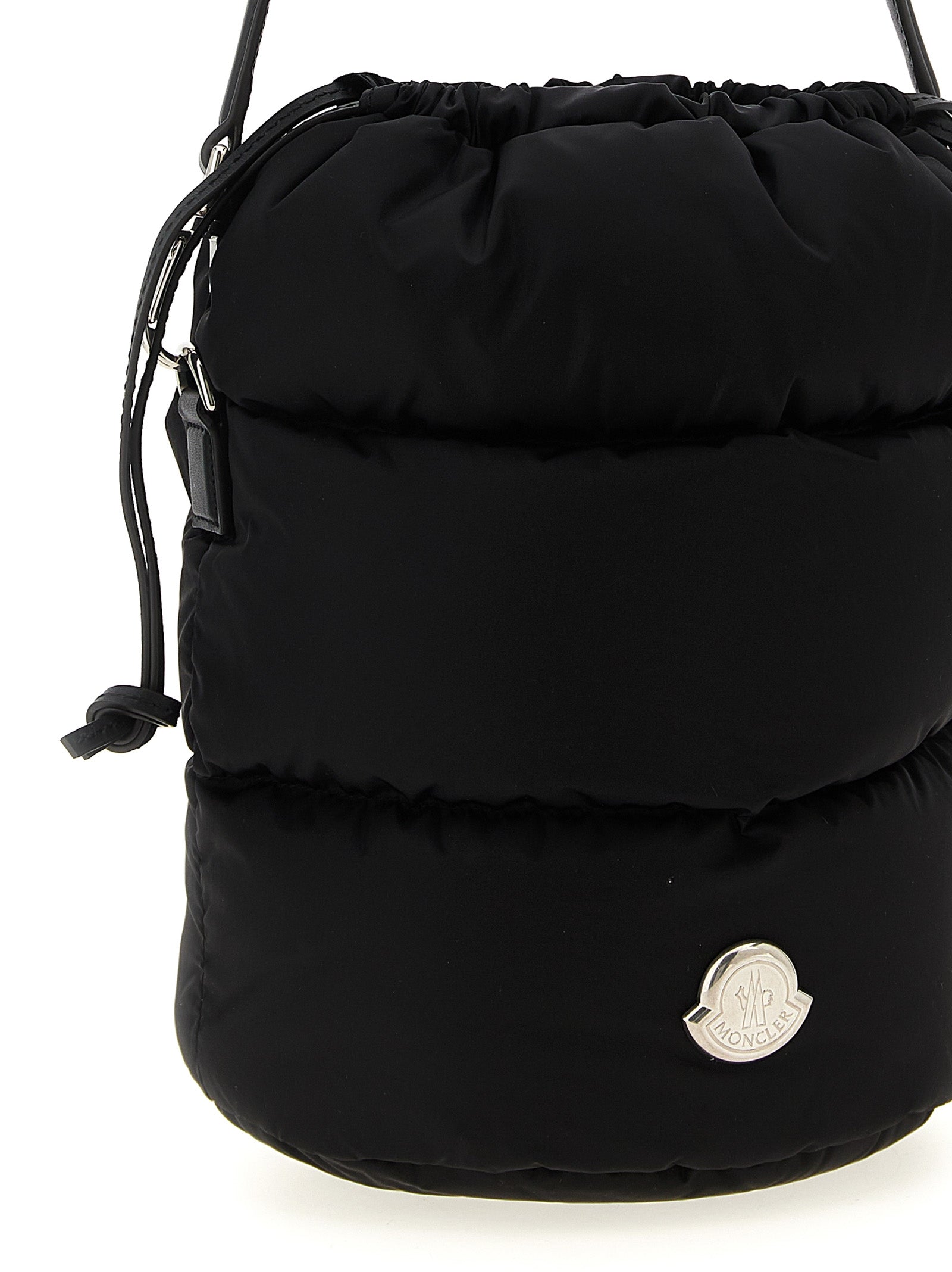 Moncler Schwarze Schultertasche aus Polyamid