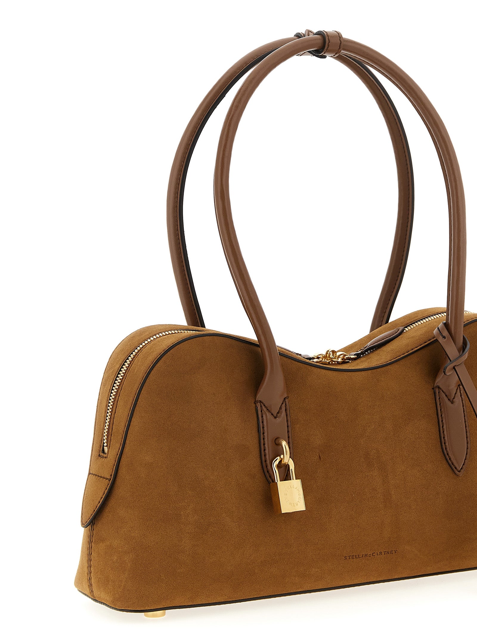 Stella McCartney Schultertasche aus braunem Polyamid