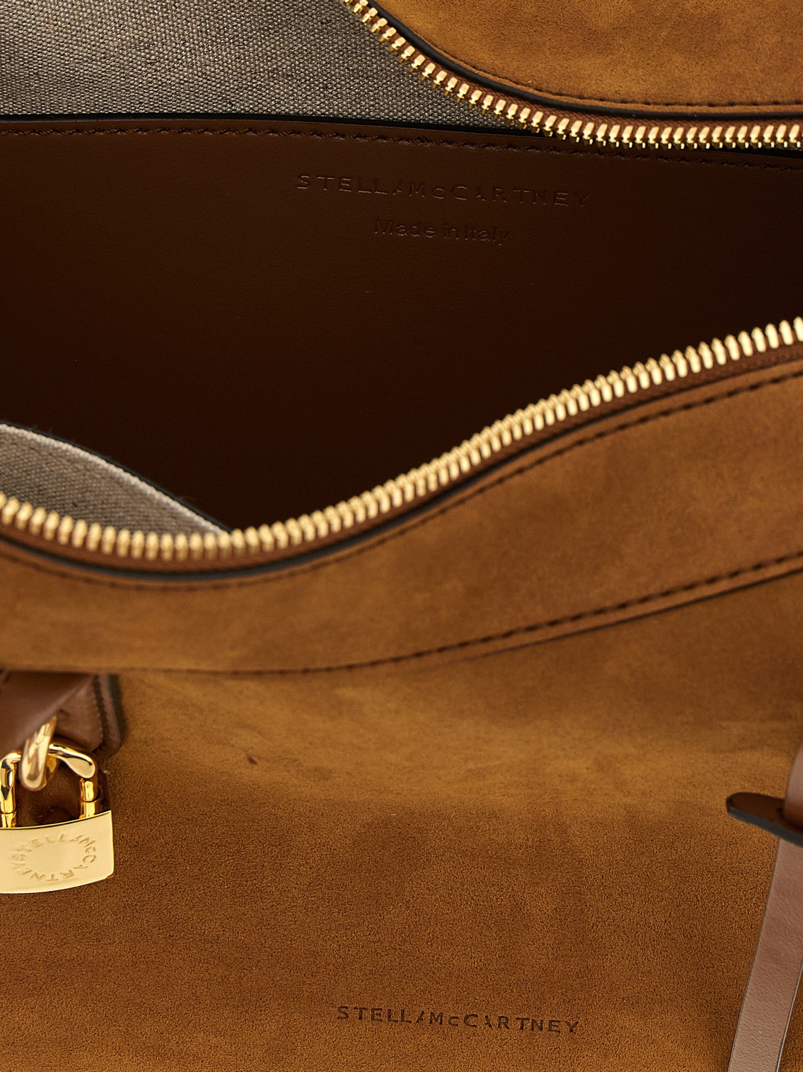 Stella McCartney Schultertasche aus braunem Polyamid