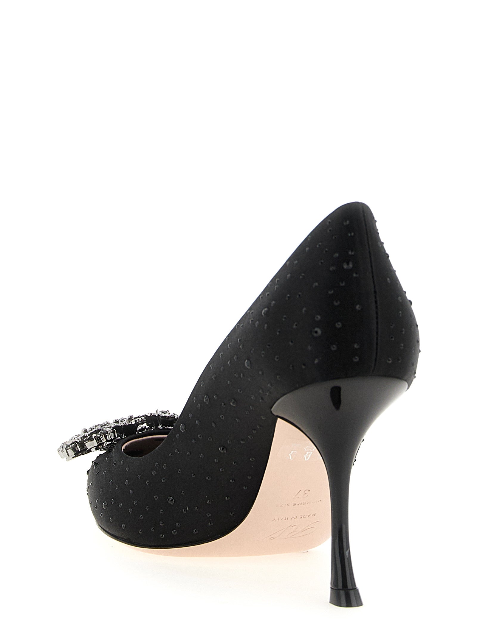 Roger Vivier Schwarze Pumps aus Viskose mit hohem Absatz