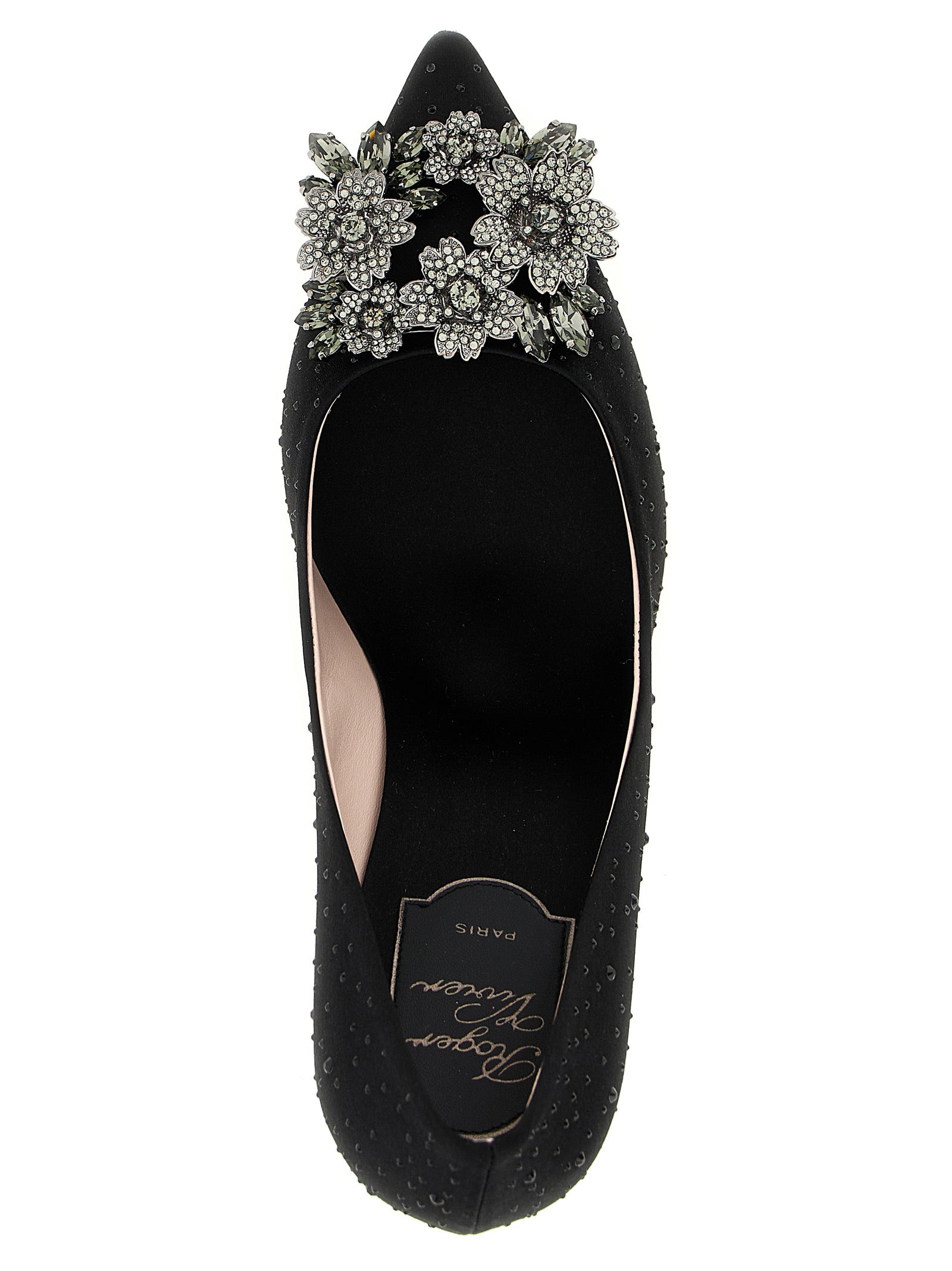 Roger Vivier Schwarze Pumps aus Viskose mit hohem Absatz