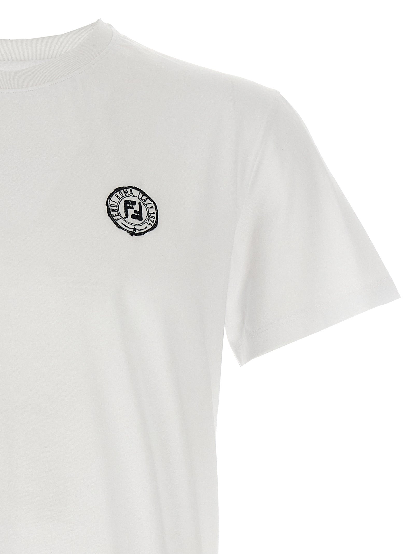 Fendi Weißes Baumwoll-T-Shirt
