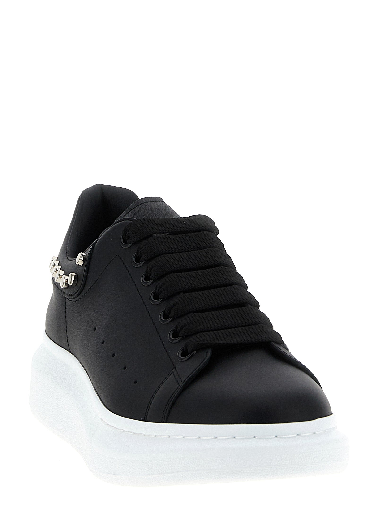 Alexander McQueen Schwarze Kalbsleder Chunky Sneaker