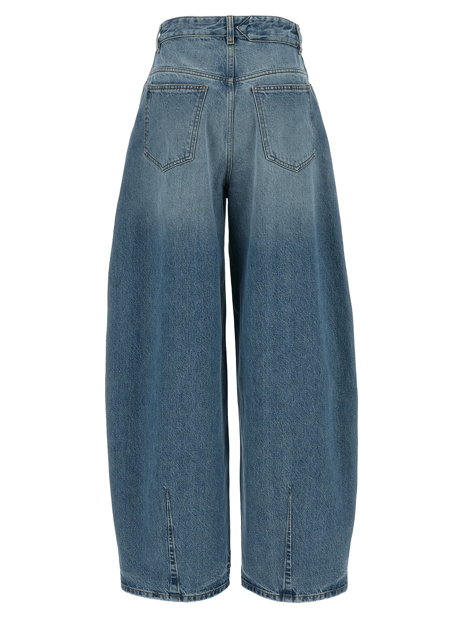 Jacquemus Blaue High-Waist Jeans aus Baumwolle