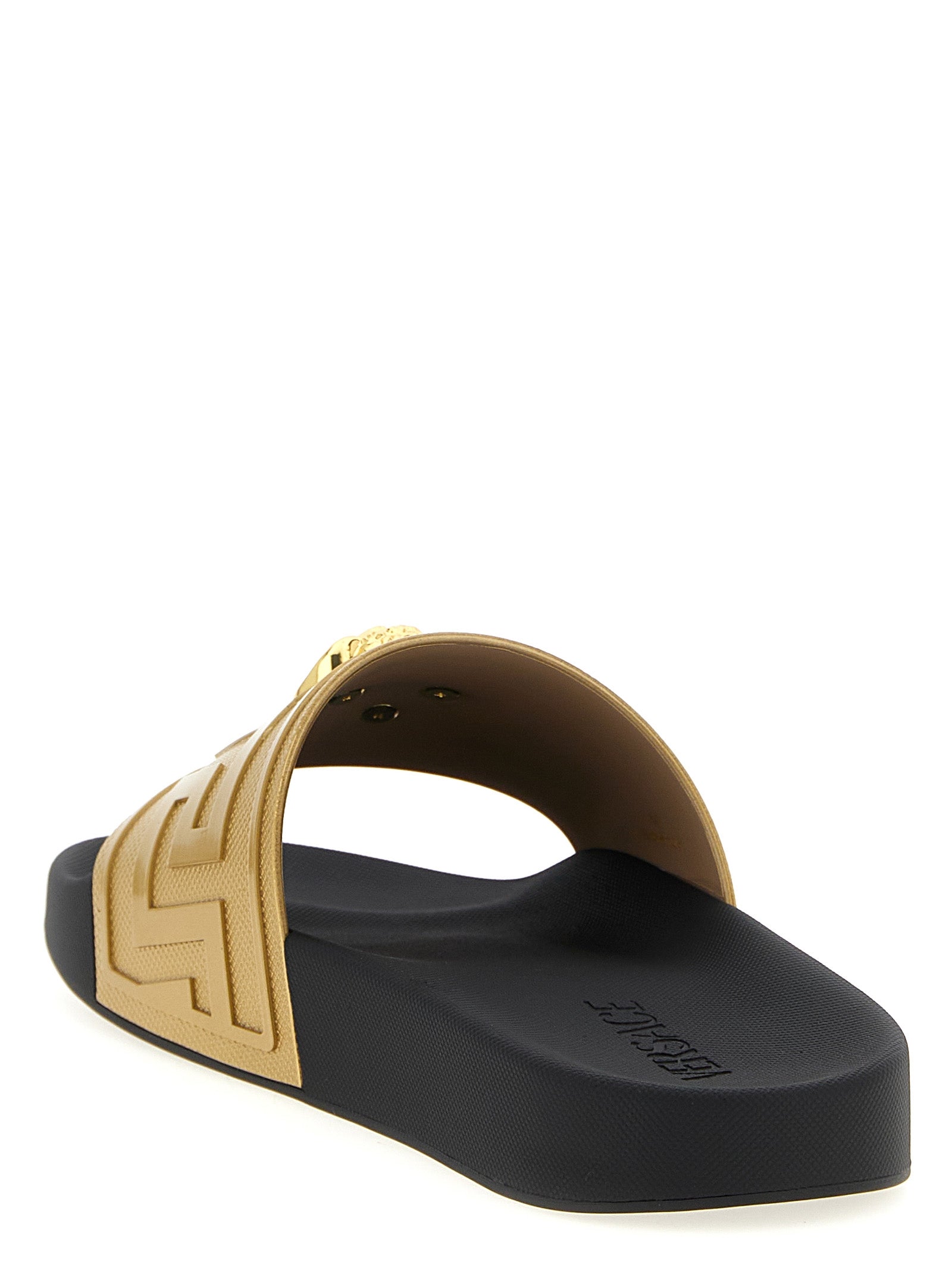 Versace Goldene Glass-Slipper