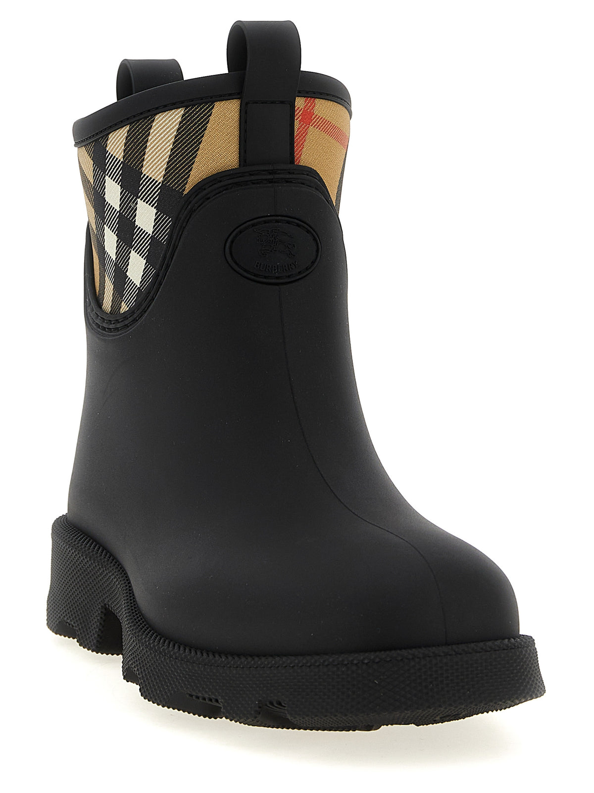 Burberry Schwarze Gummistiefeletten