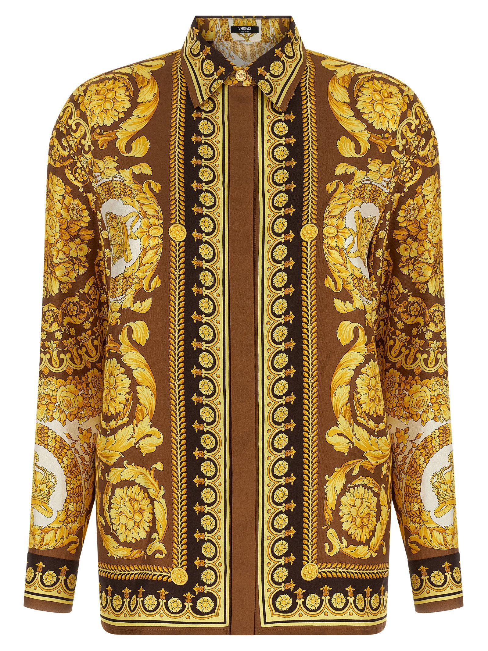 Versace Seidenbluse in Gold