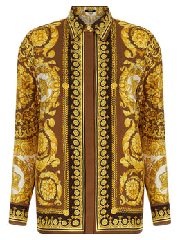 Versace Seidenbluse in Gold