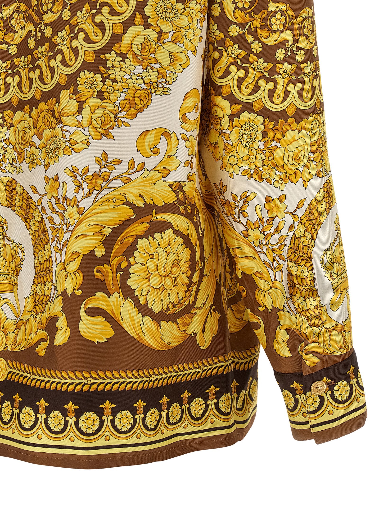 Versace Seidenbluse in Gold