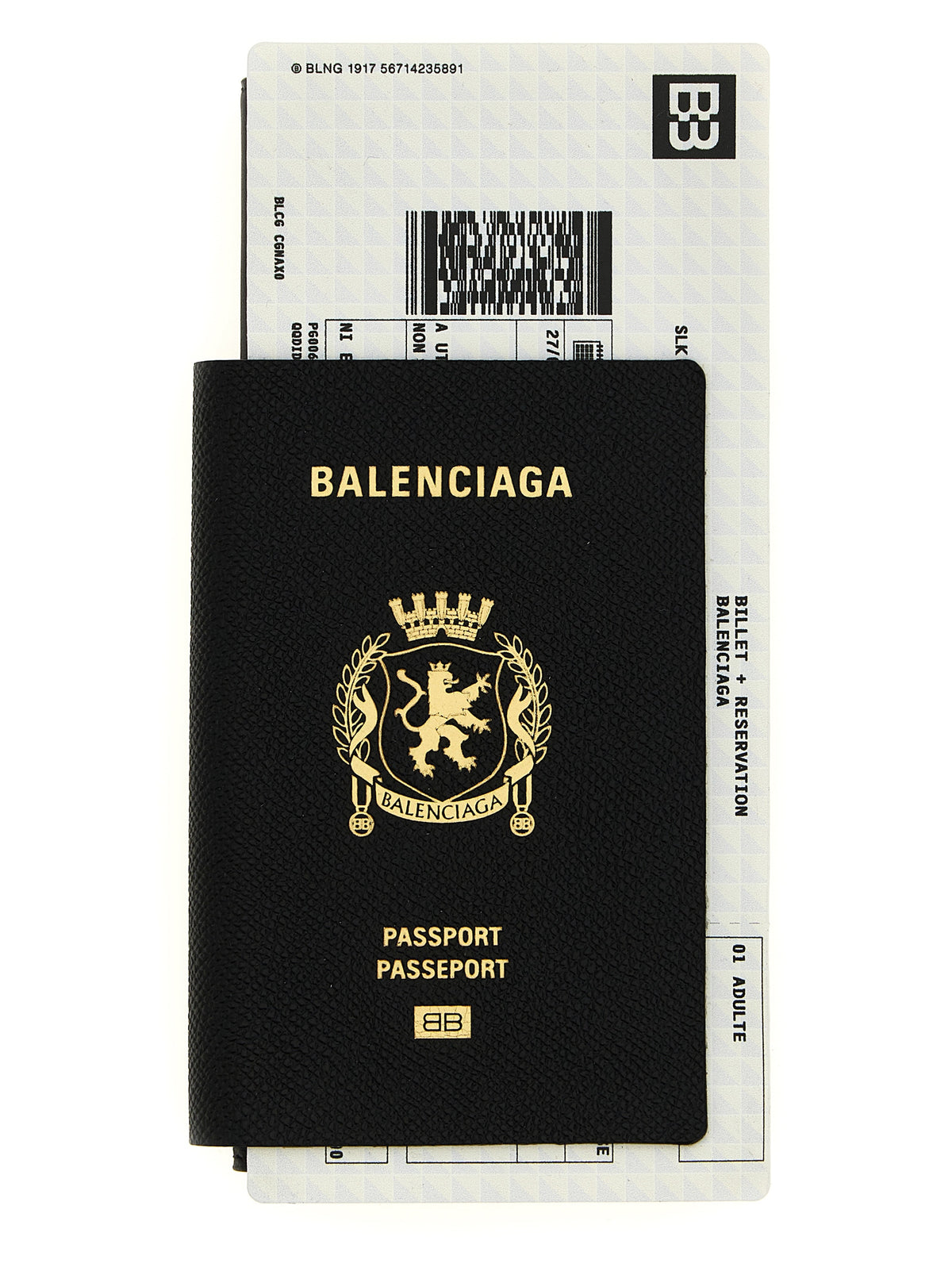 Balenciaga Schwarzes Leder Portemonnaie