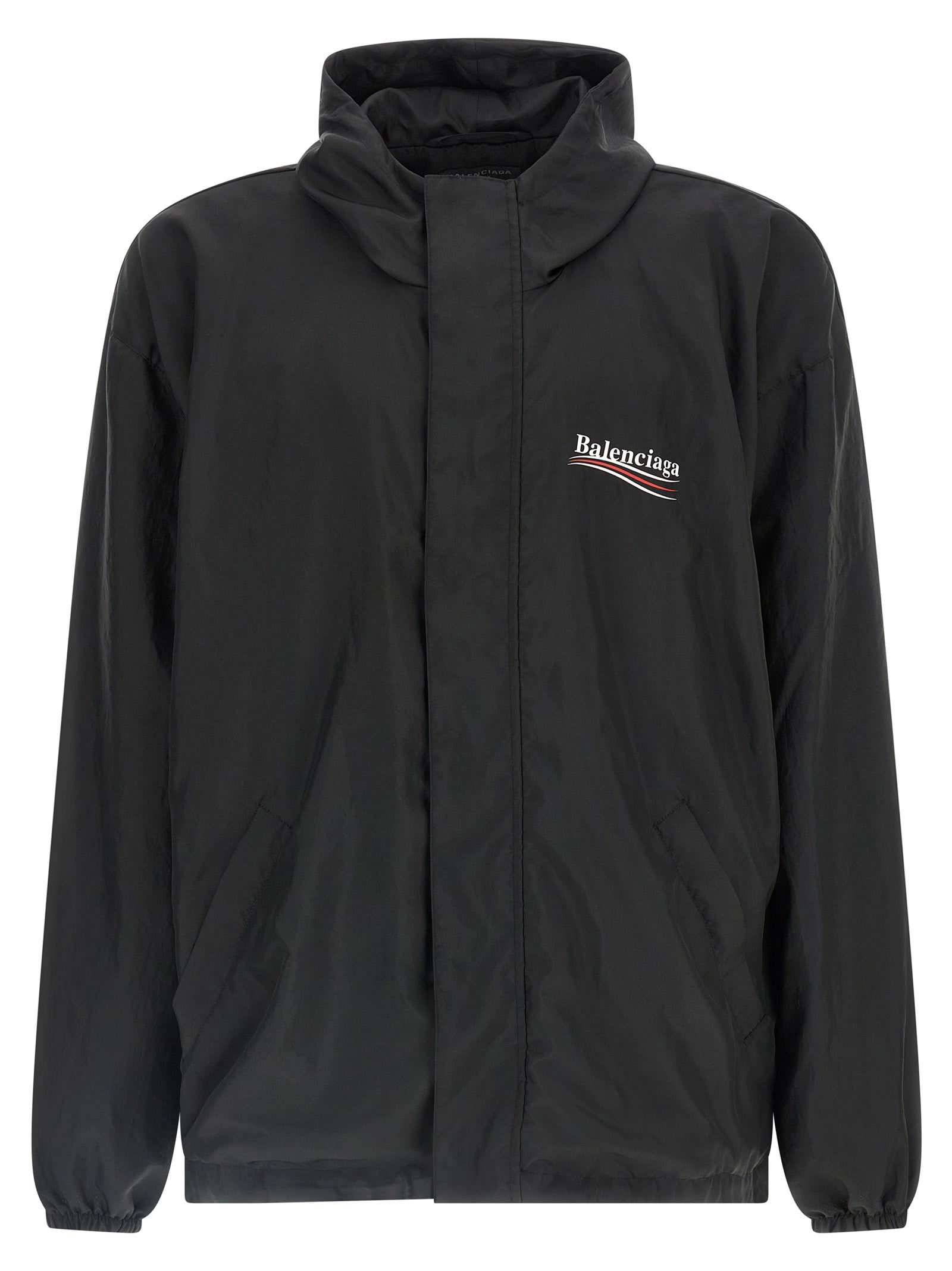 Balenciaga Schwarze Shell-Jacke aus Polyester