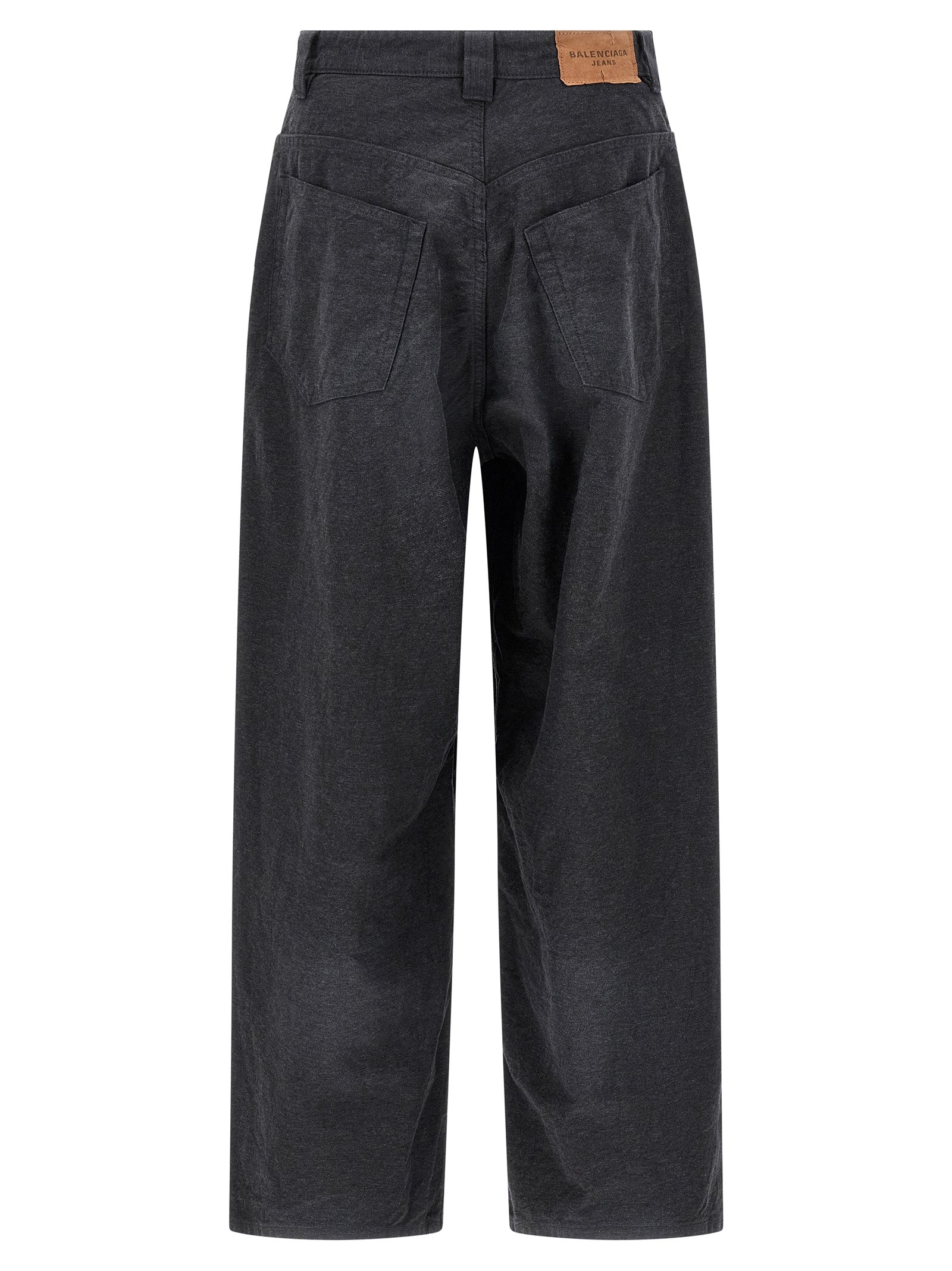 Balenciaga Graue Baumwoll-Freizeithose