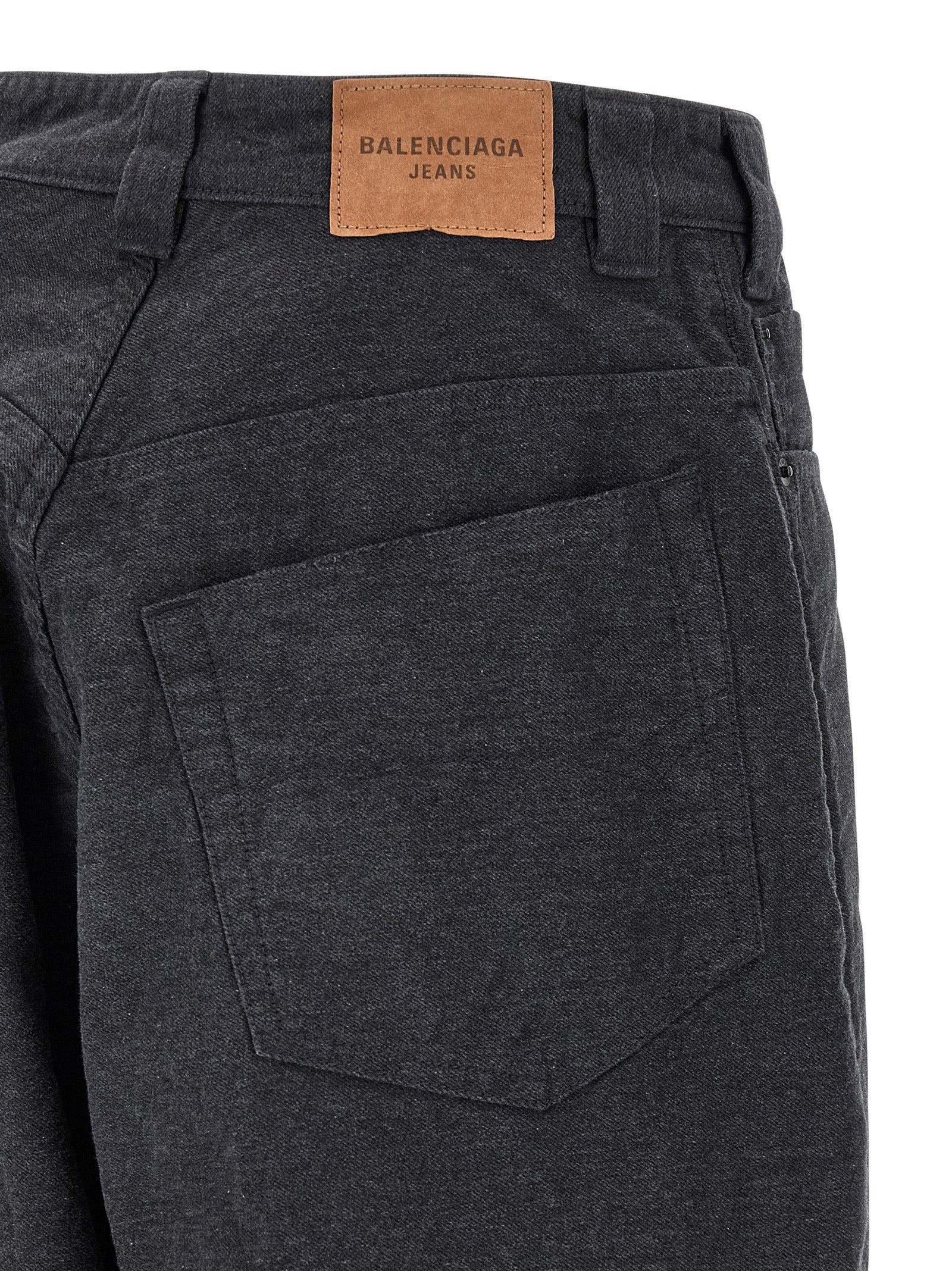 Balenciaga Graue Baumwoll-Freizeithose