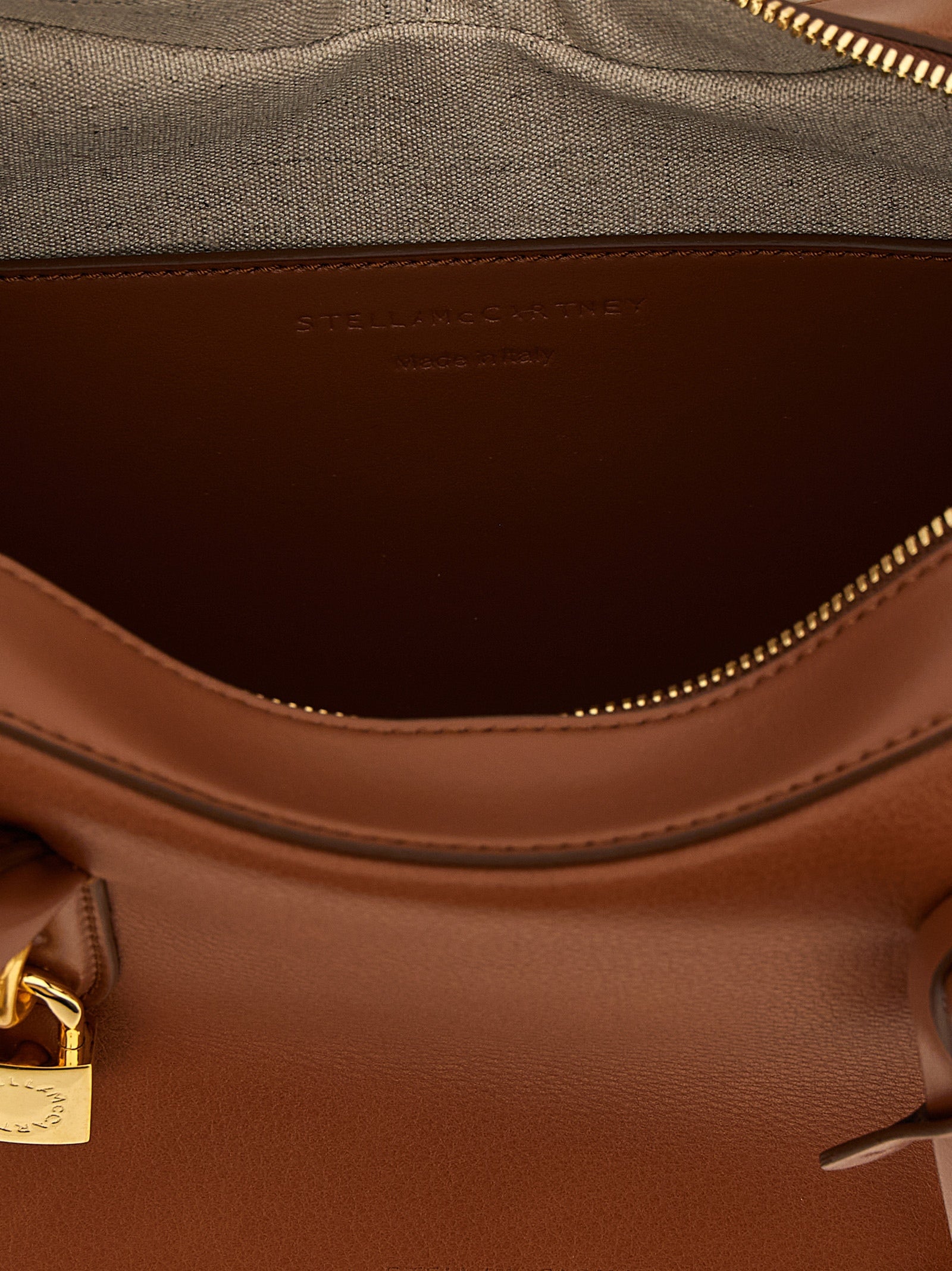 Stella McCartney Schultertasche aus braunem Polyamid