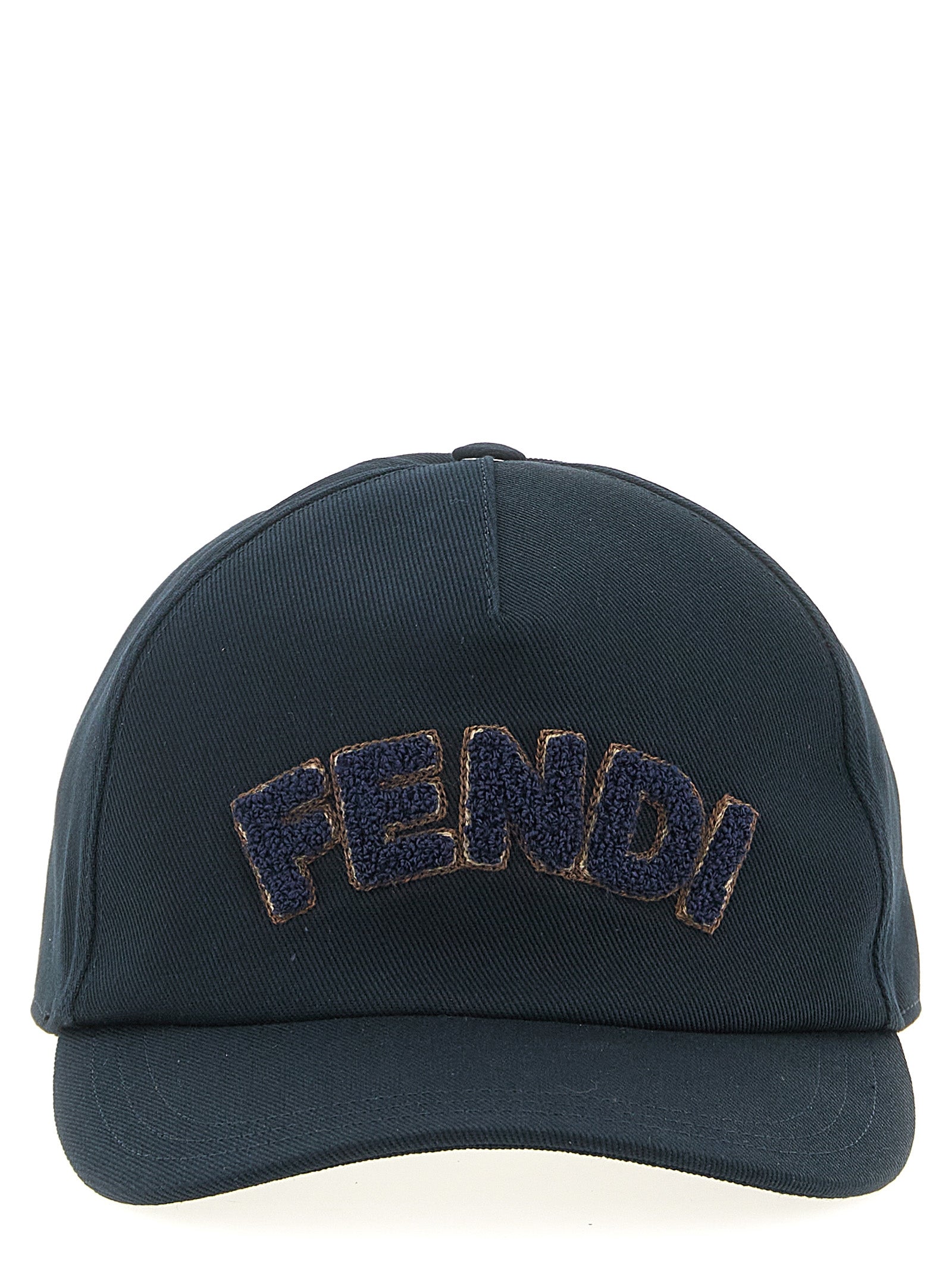 Fendi Blaue Baumwollkappe (Baseball Cap)
