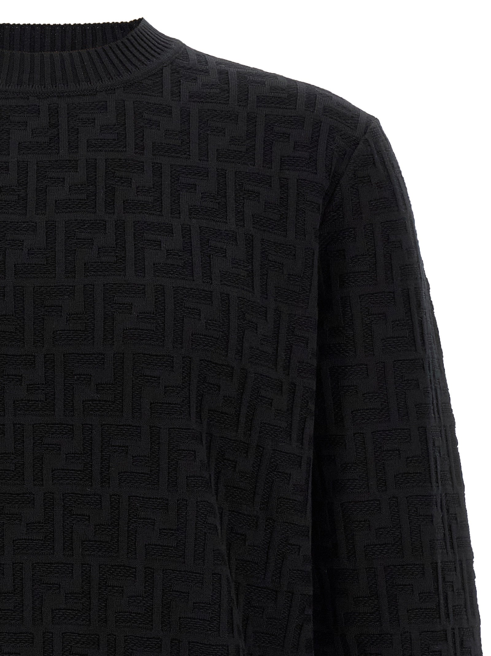 Fendi Schwarzer Baumwollcardigan