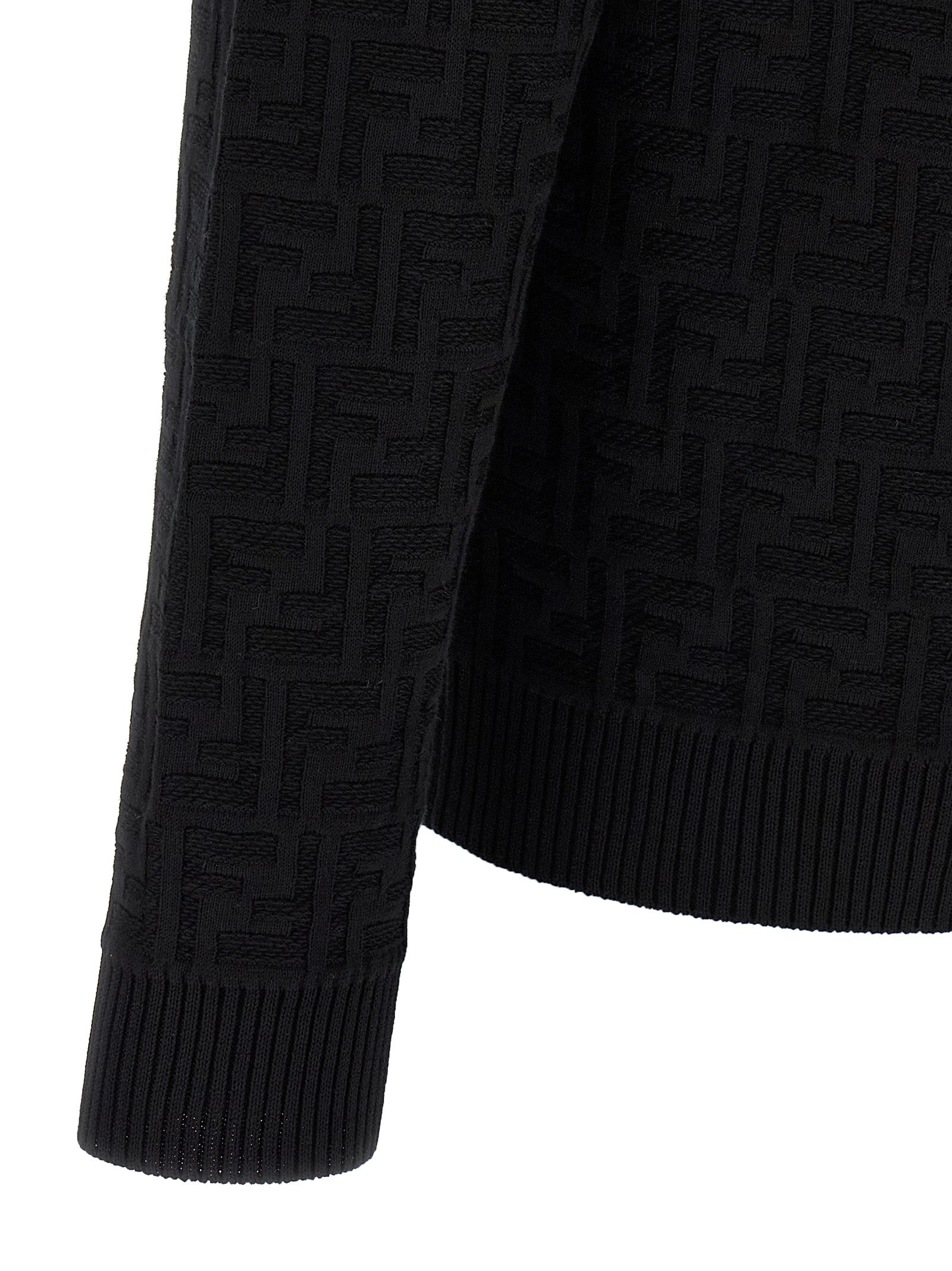 Fendi Schwarzer Baumwollcardigan
