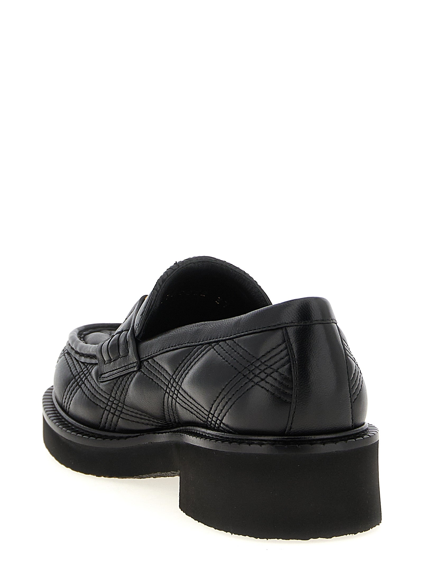 Valentino Garavani Schwarze Loafer aus Lammleder zum Schlüpfen