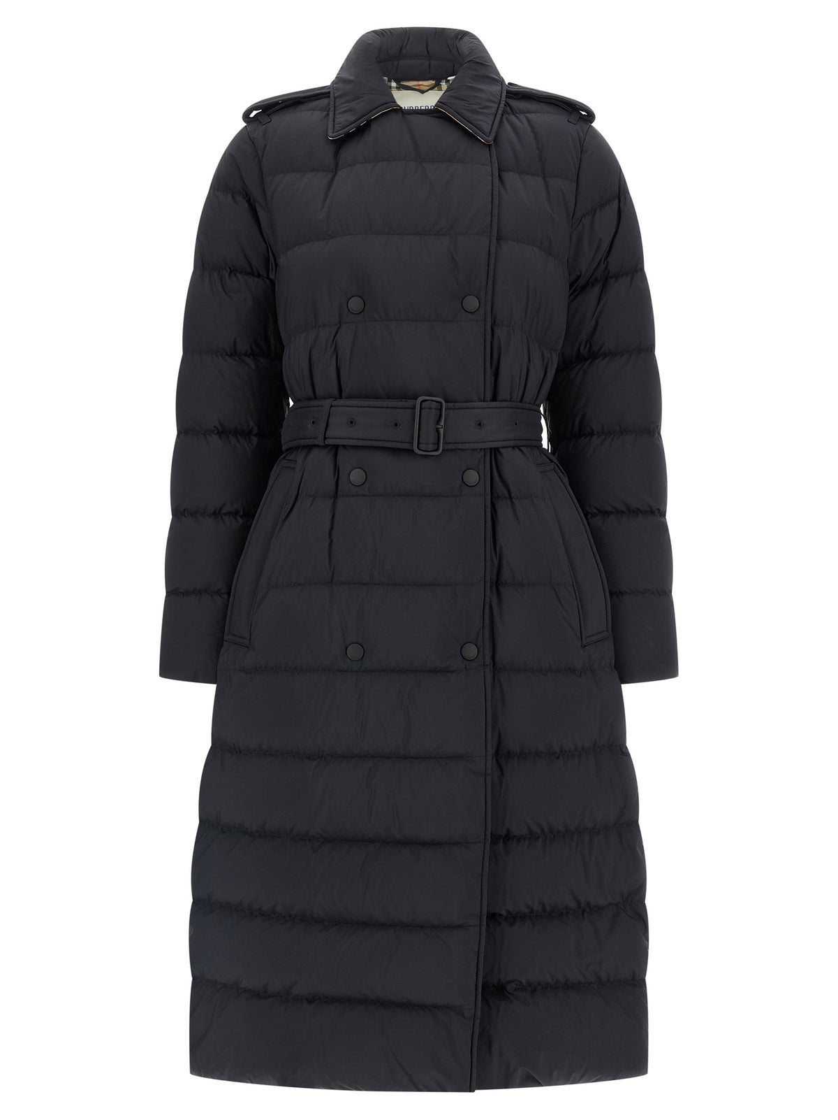 Burberry Schwarzer Polyamid-Mantel
