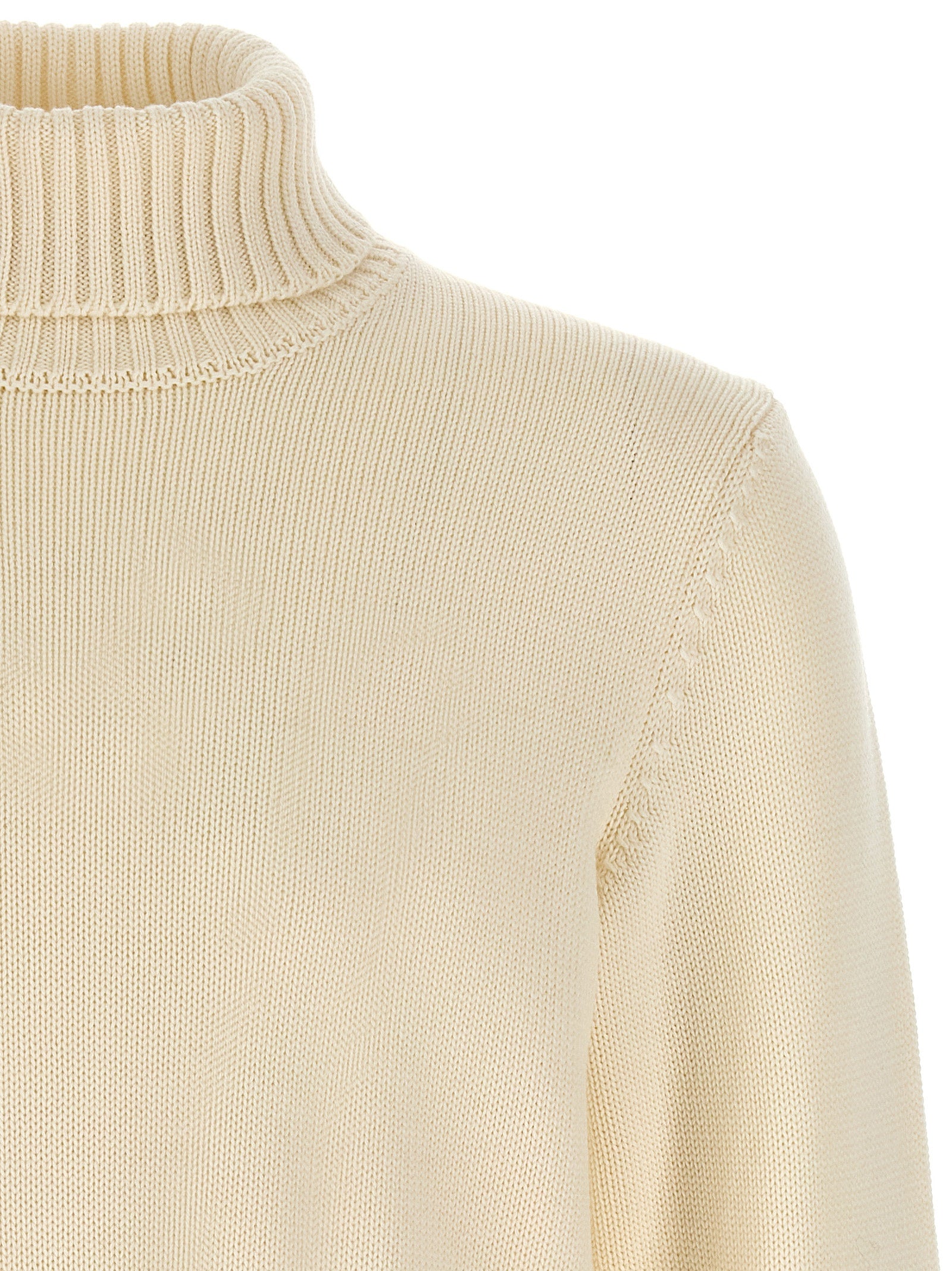 ZANONE Weiße Strickjacke aus reiner Schurwolle