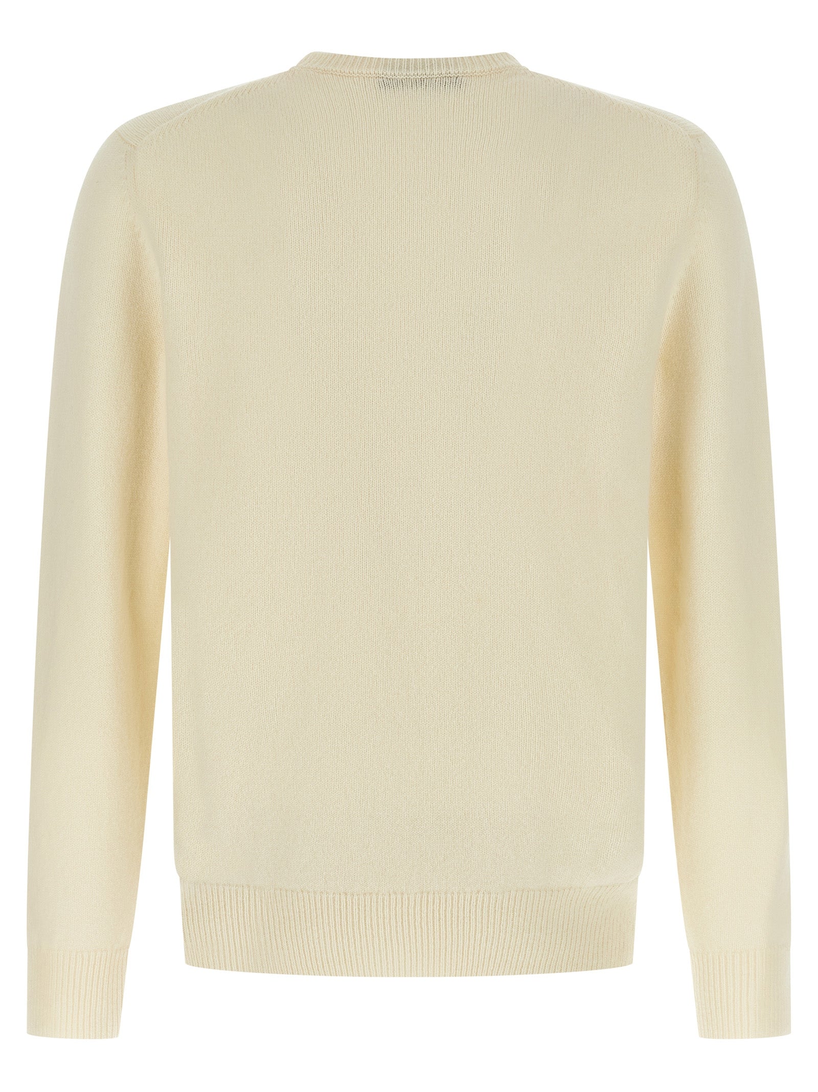 ZANONE Weiße Strickjacke aus reiner Schurwolle